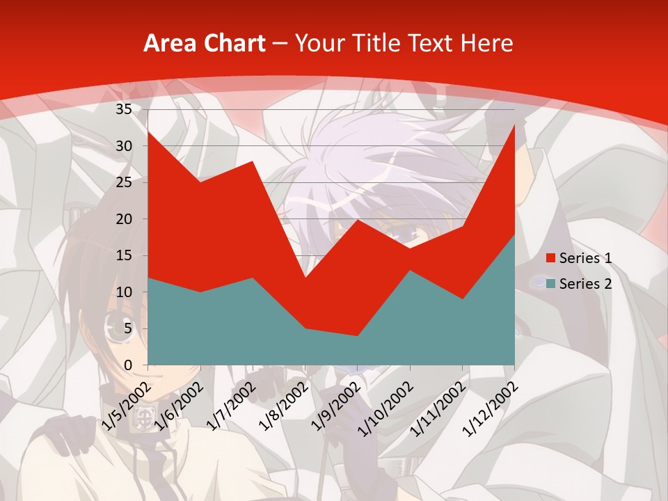 A Group Of Anime Characters Standing Next To Each Other PowerPoint Template