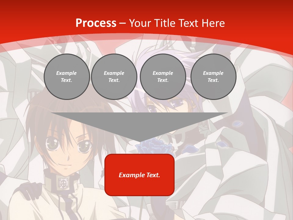 A Group Of Anime Characters Standing Next To Each Other PowerPoint Template