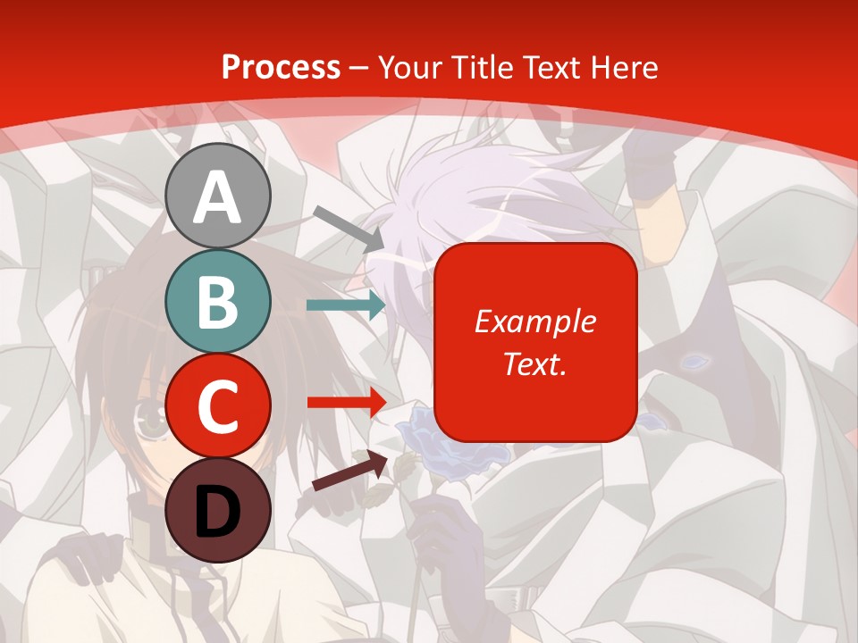 A Group Of Anime Characters Standing Next To Each Other PowerPoint Template