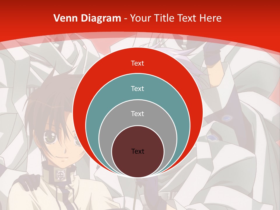 A Group Of Anime Characters Standing Next To Each Other PowerPoint Template