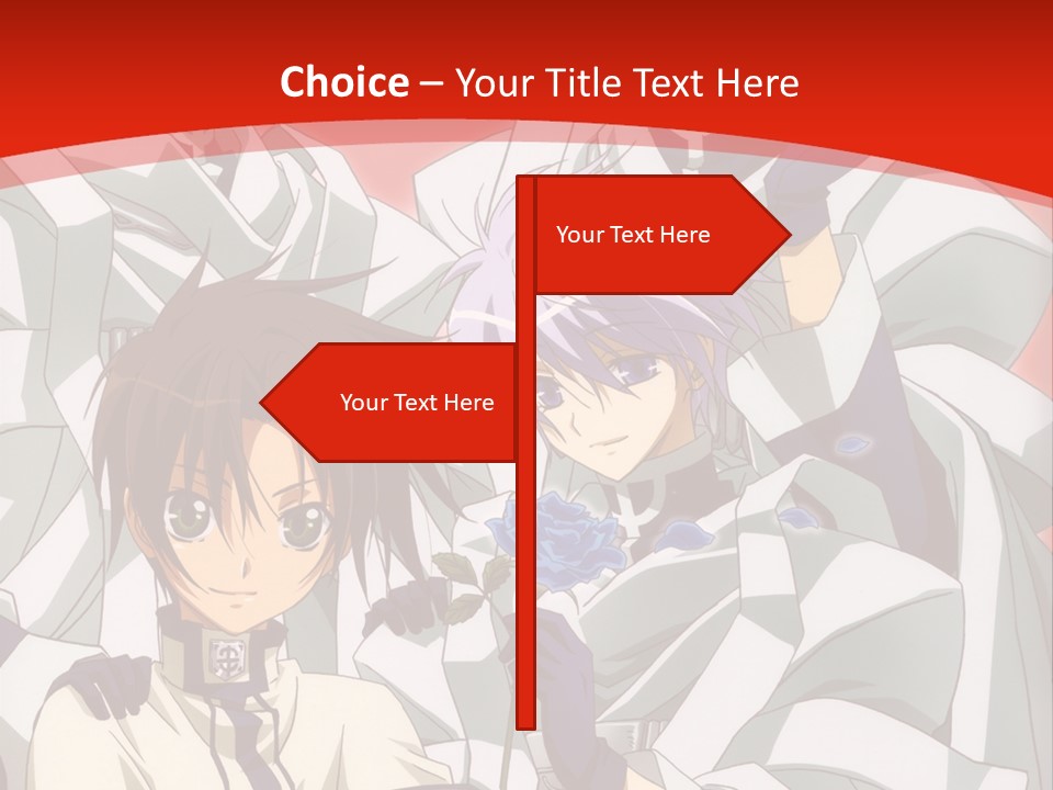 A Group Of Anime Characters Standing Next To Each Other PowerPoint Template