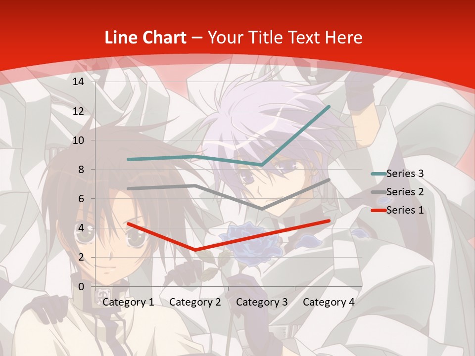 A Group Of Anime Characters Standing Next To Each Other PowerPoint Template