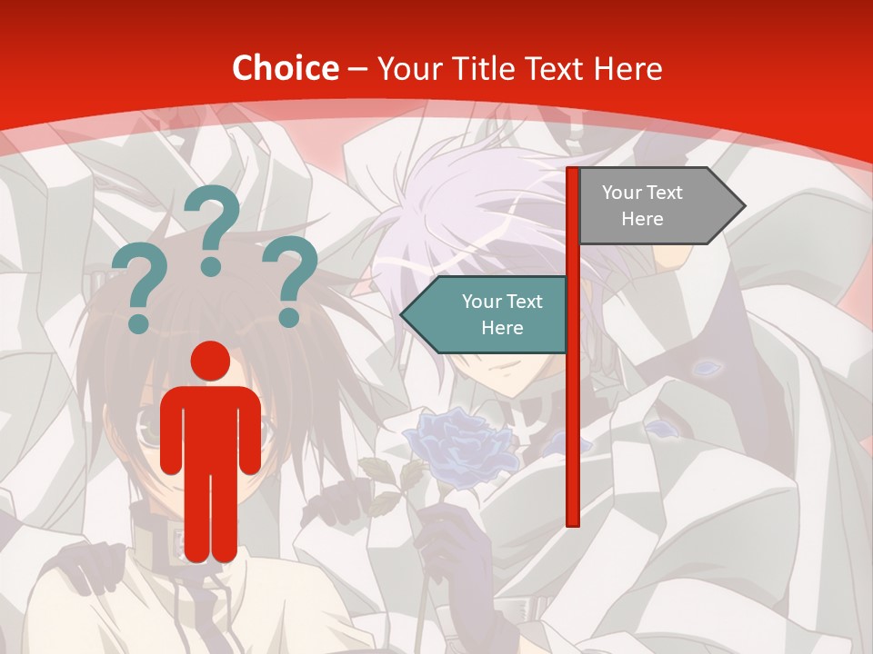 A Group Of Anime Characters Standing Next To Each Other PowerPoint Template