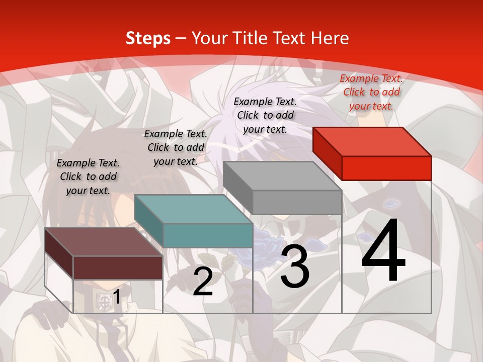 A Group Of Anime Characters Standing Next To Each Other PowerPoint Template