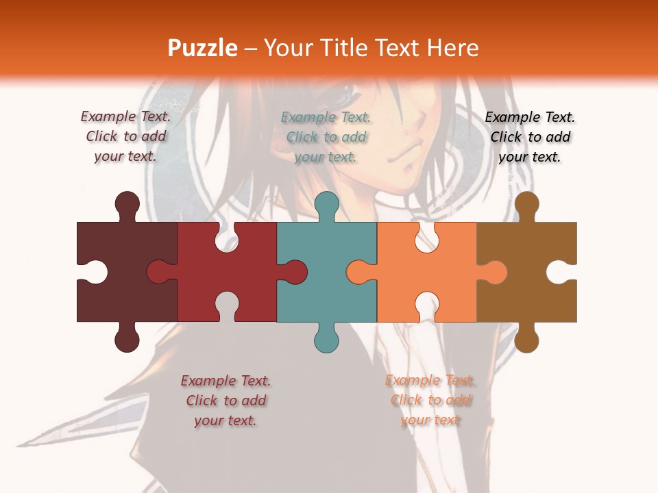 An Anime Character With A Black Jacket And White Shirt PowerPoint Template