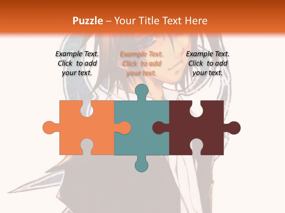 An Anime Character With A Black Jacket And White Shirt PowerPoint Template