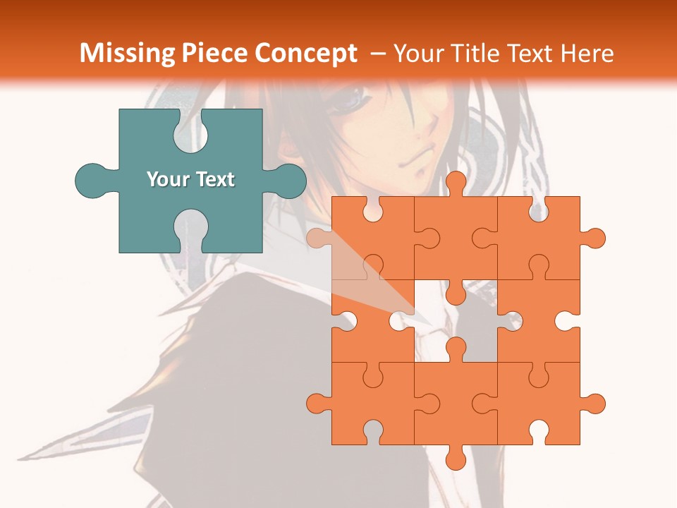 An Anime Character With A Black Jacket And White Shirt PowerPoint Template