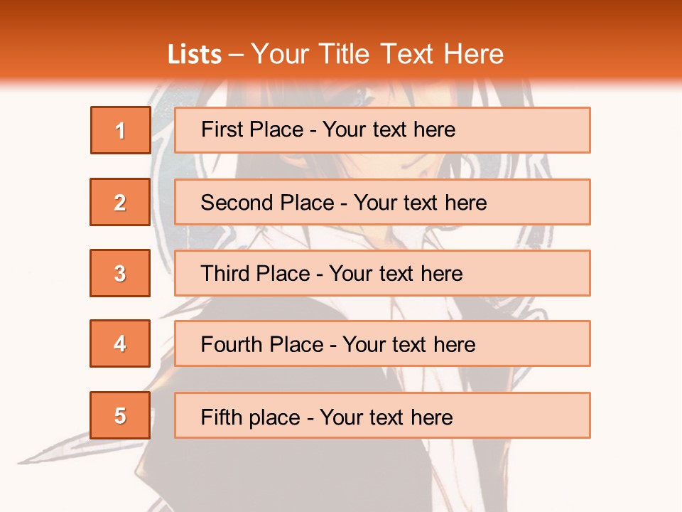 An Anime Character With A Black Jacket And White Shirt PowerPoint Template
