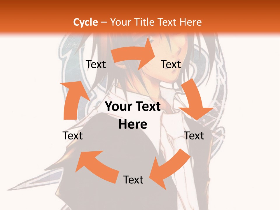 An Anime Character With A Black Jacket And White Shirt PowerPoint Template