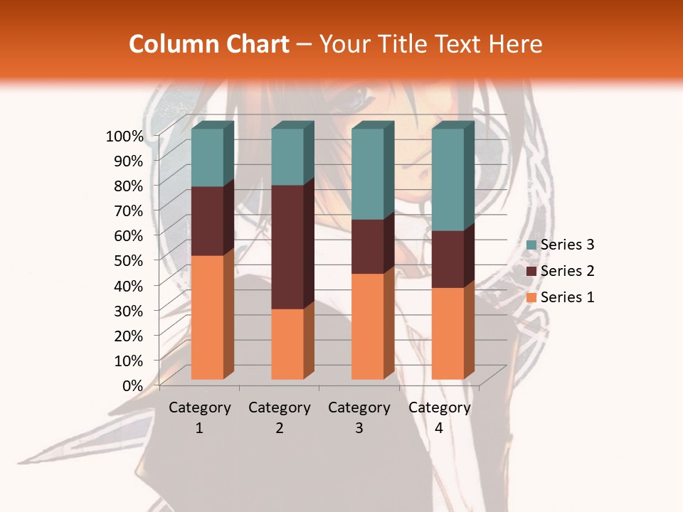 An Anime Character With A Black Jacket And White Shirt PowerPoint Template