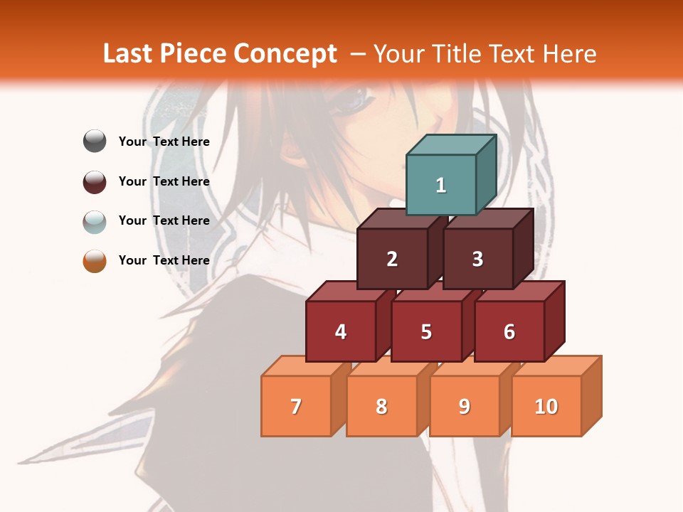 An Anime Character With A Black Jacket And White Shirt PowerPoint Template