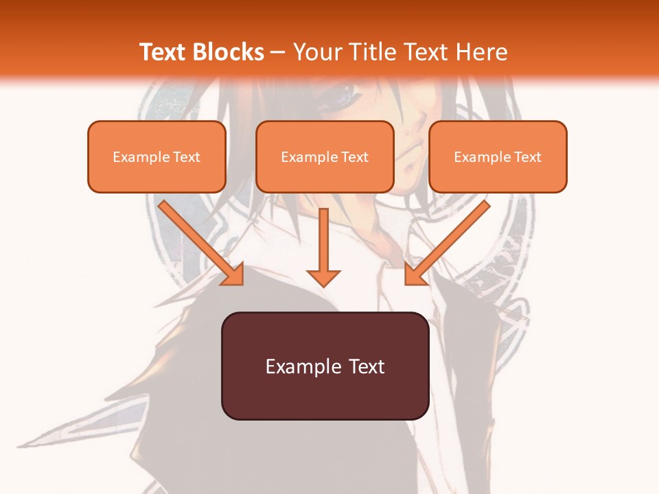 An Anime Character With A Black Jacket And White Shirt PowerPoint Template