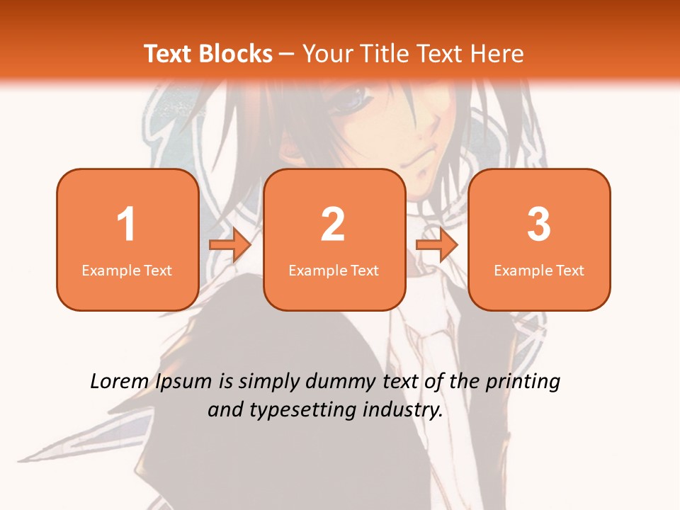 An Anime Character With A Black Jacket And White Shirt PowerPoint Template