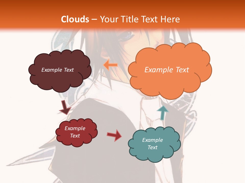 An Anime Character With A Black Jacket And White Shirt PowerPoint Template