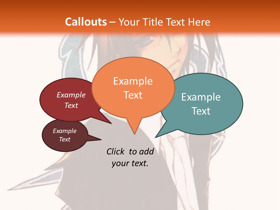 An Anime Character With A Black Jacket And White Shirt PowerPoint Template