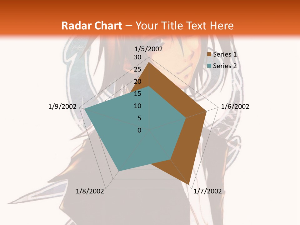 An Anime Character With A Black Jacket And White Shirt PowerPoint Template