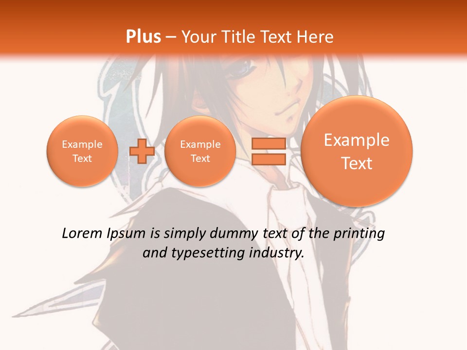 An Anime Character With A Black Jacket And White Shirt PowerPoint Template