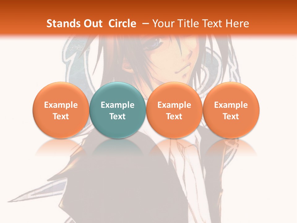 An Anime Character With A Black Jacket And White Shirt PowerPoint Template