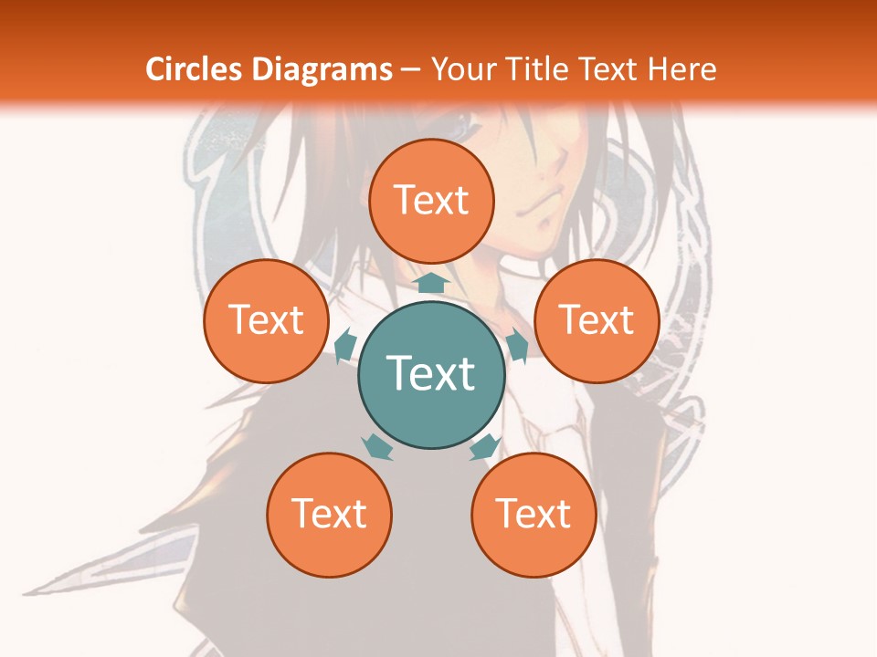 An Anime Character With A Black Jacket And White Shirt PowerPoint Template