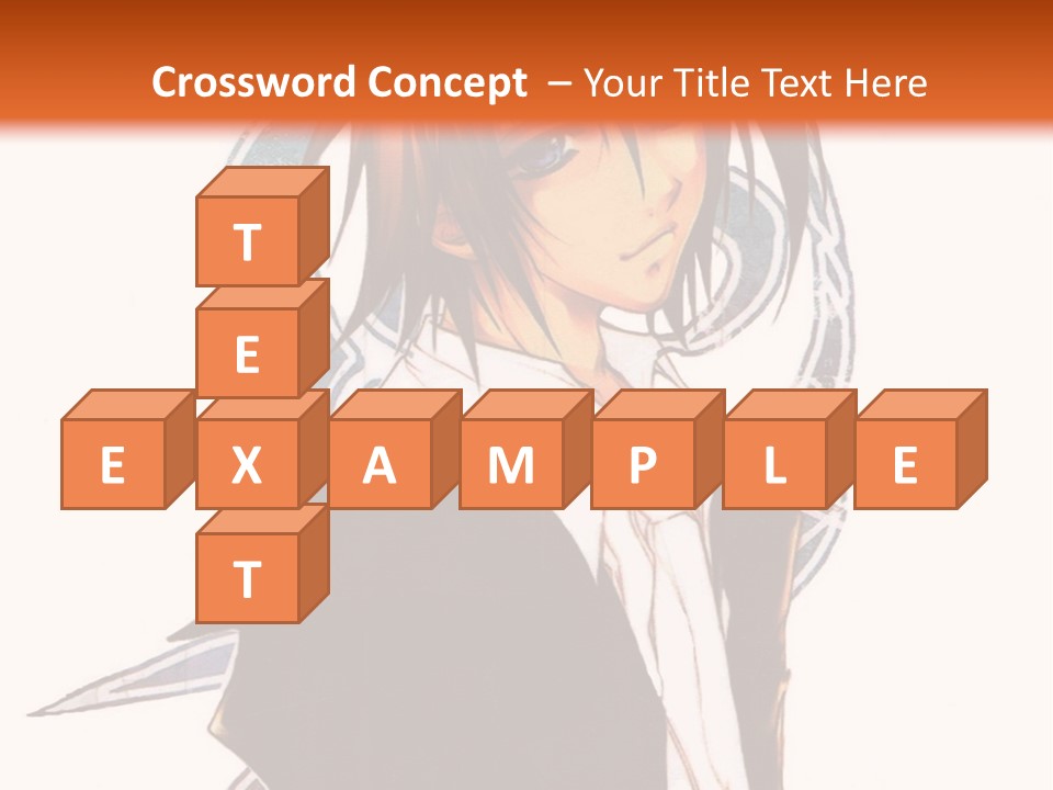 An Anime Character With A Black Jacket And White Shirt PowerPoint Template