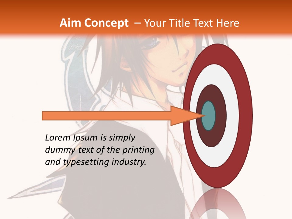An Anime Character With A Black Jacket And White Shirt PowerPoint Template