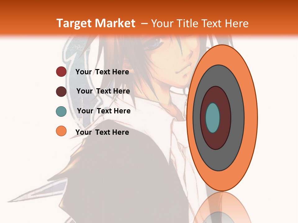 An Anime Character With A Black Jacket And White Shirt PowerPoint Template