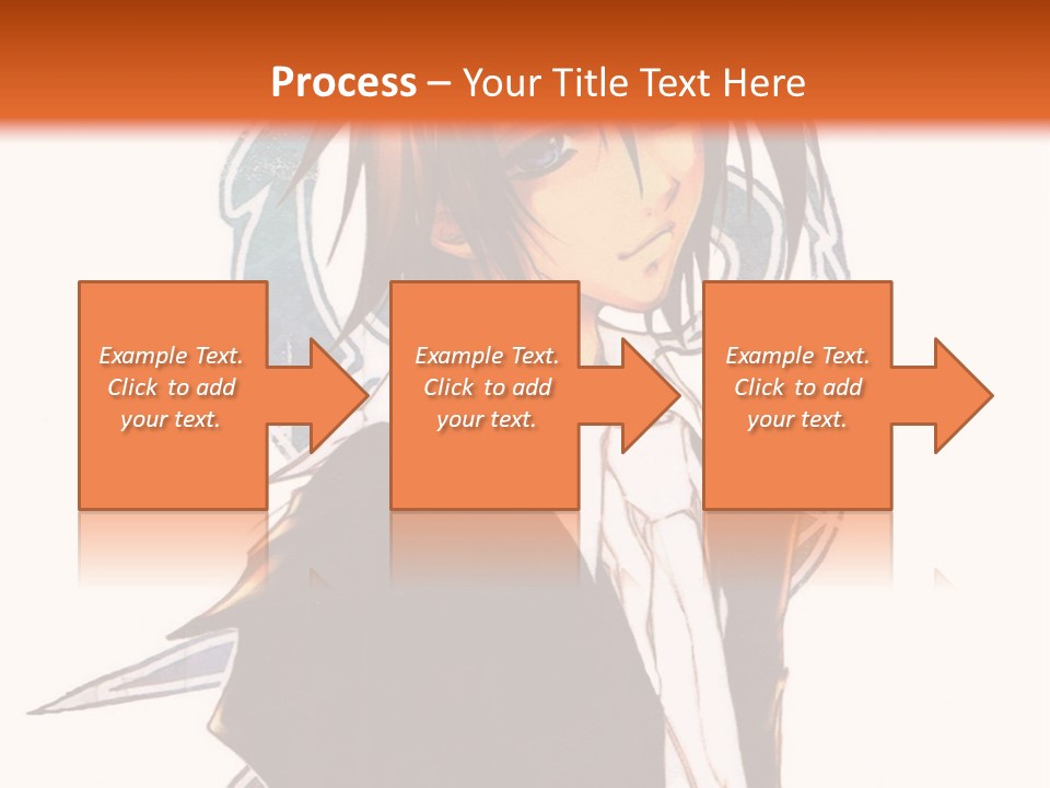 An Anime Character With A Black Jacket And White Shirt PowerPoint Template