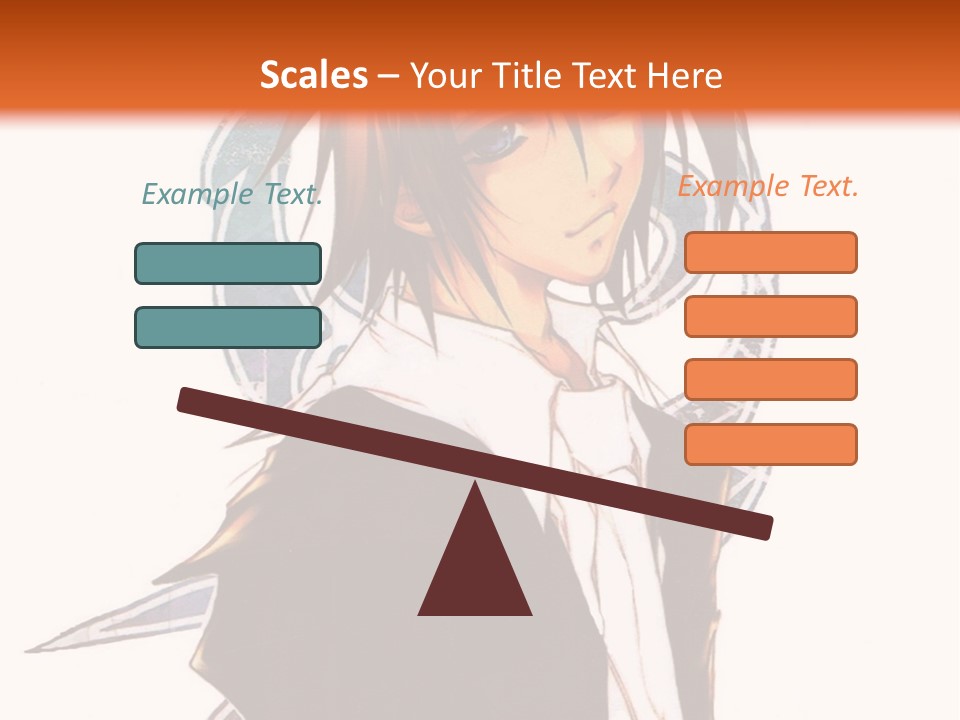 An Anime Character With A Black Jacket And White Shirt PowerPoint Template