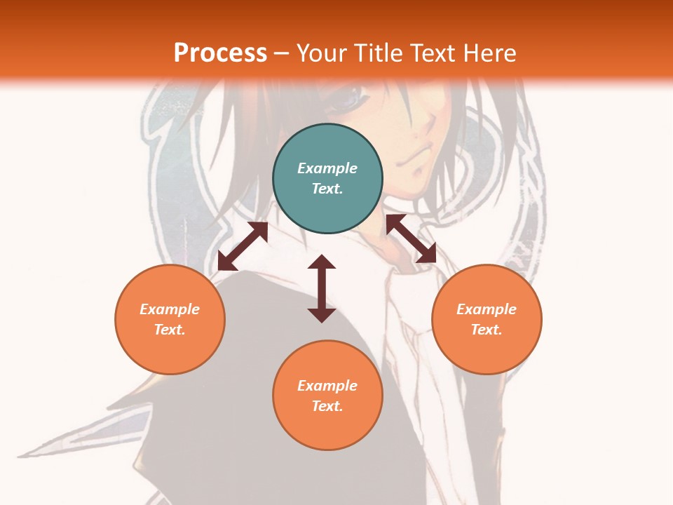 An Anime Character With A Black Jacket And White Shirt PowerPoint Template