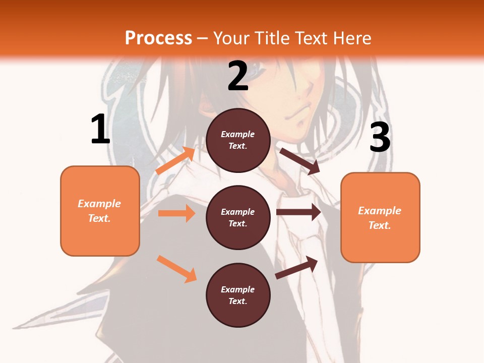 An Anime Character With A Black Jacket And White Shirt PowerPoint Template