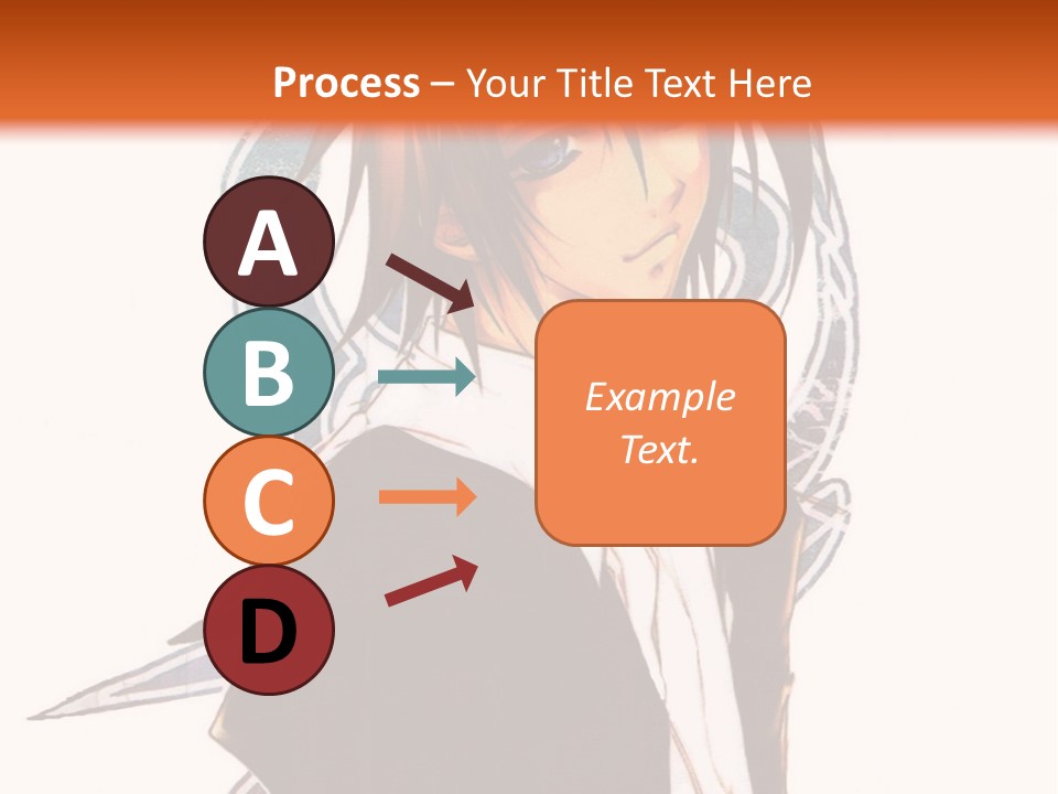 An Anime Character With A Black Jacket And White Shirt PowerPoint Template