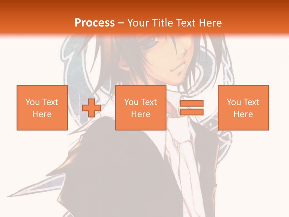 An Anime Character With A Black Jacket And White Shirt PowerPoint Template