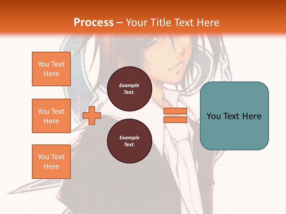 An Anime Character With A Black Jacket And White Shirt PowerPoint Template