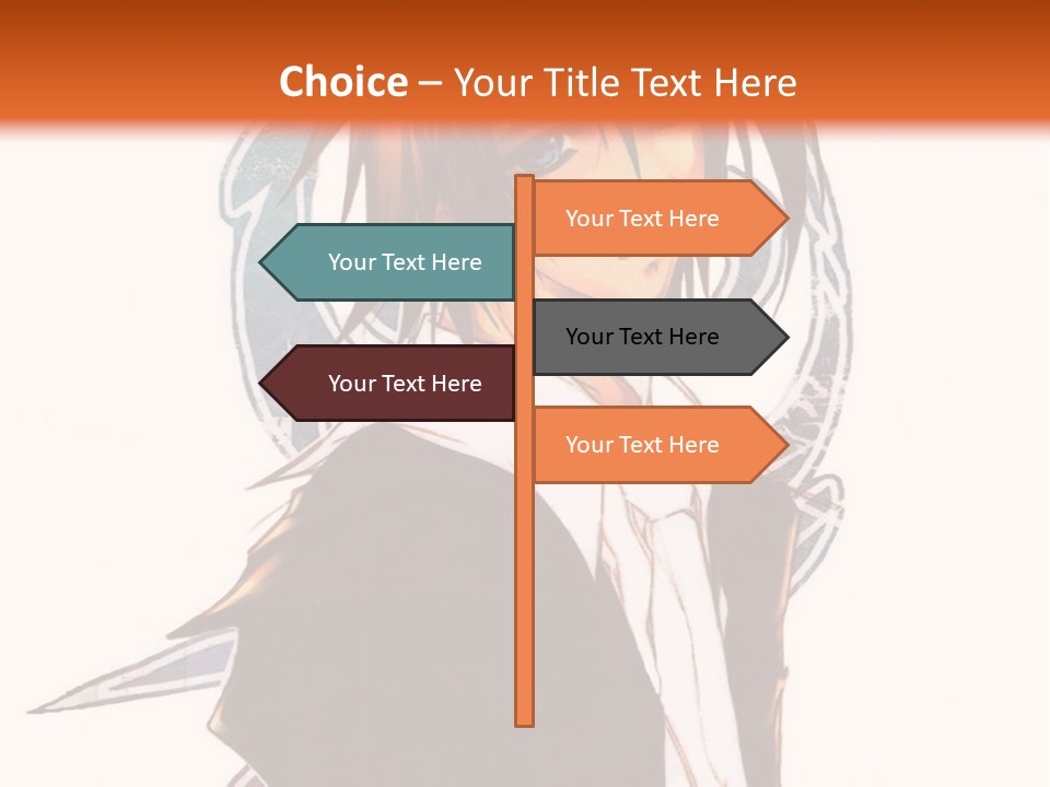 An Anime Character With A Black Jacket And White Shirt PowerPoint Template