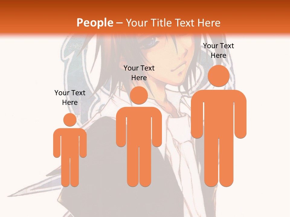 An Anime Character With A Black Jacket And White Shirt PowerPoint Template