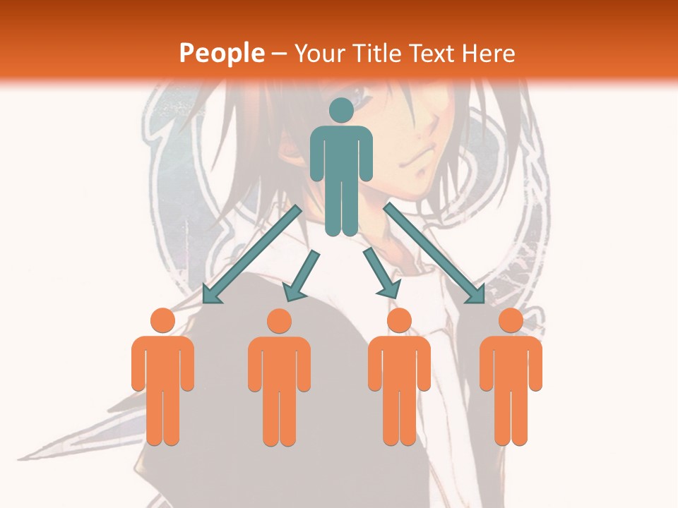 An Anime Character With A Black Jacket And White Shirt PowerPoint Template