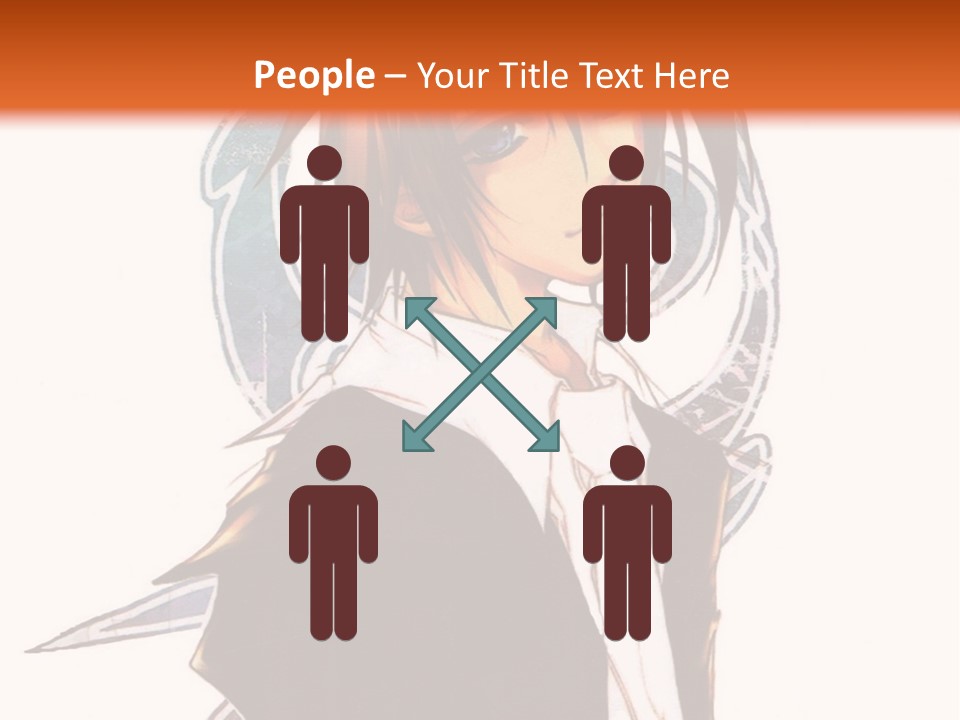 An Anime Character With A Black Jacket And White Shirt PowerPoint Template