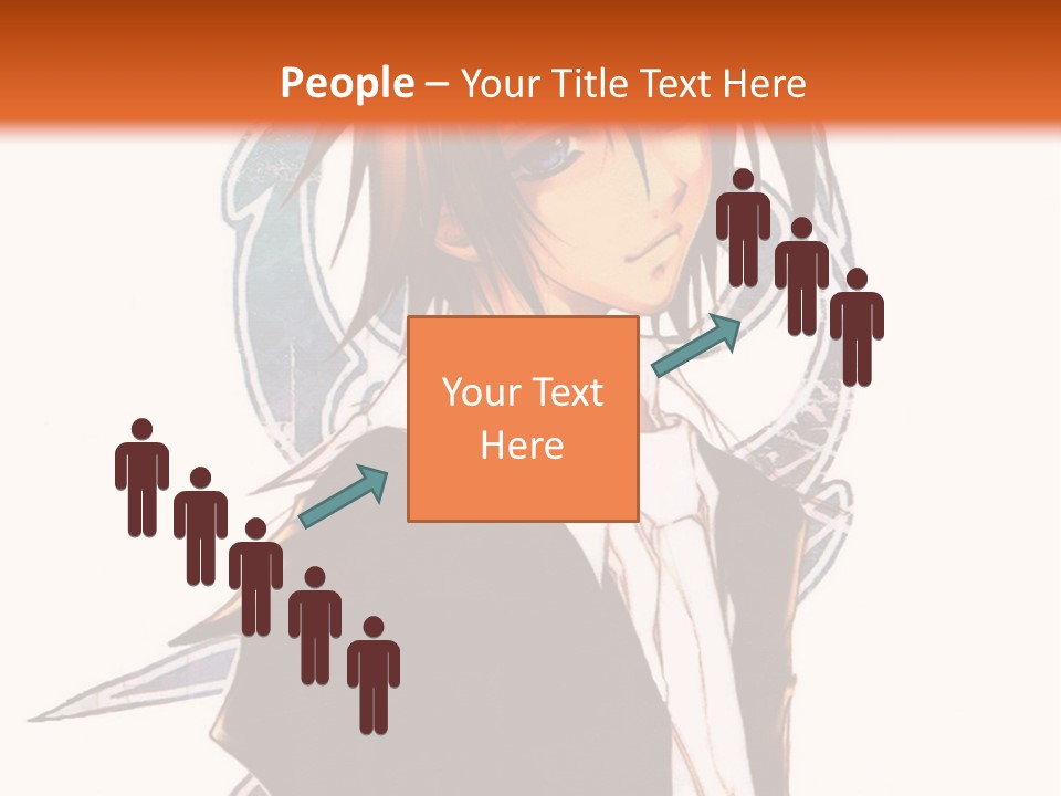 An Anime Character With A Black Jacket And White Shirt PowerPoint Template