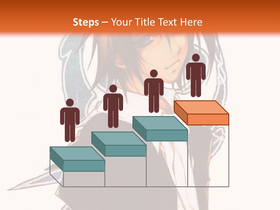 An Anime Character With A Black Jacket And White Shirt PowerPoint Template