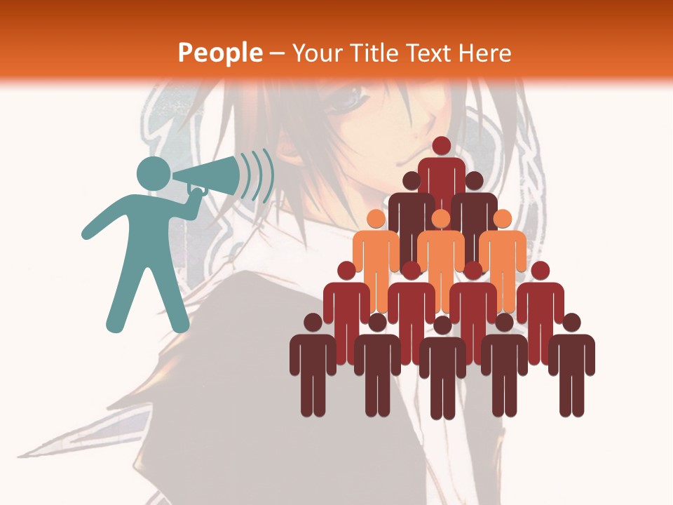 An Anime Character With A Black Jacket And White Shirt PowerPoint Template