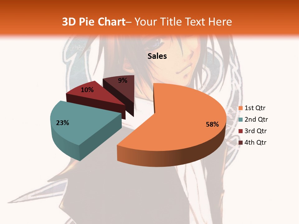 An Anime Character With A Black Jacket And White Shirt PowerPoint Template