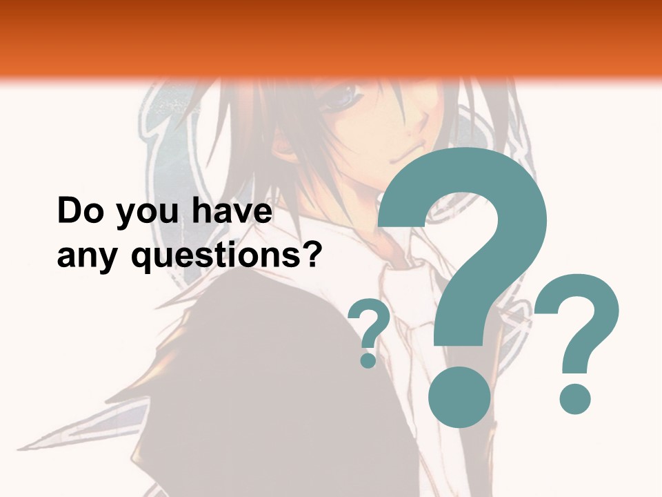 An Anime Character With A Black Jacket And White Shirt PowerPoint Template