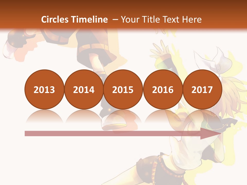 A Group Of Anime Characters With A Brown Background PowerPoint Template