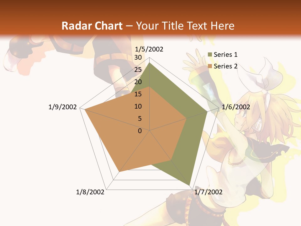 A Group Of Anime Characters With A Brown Background PowerPoint Template