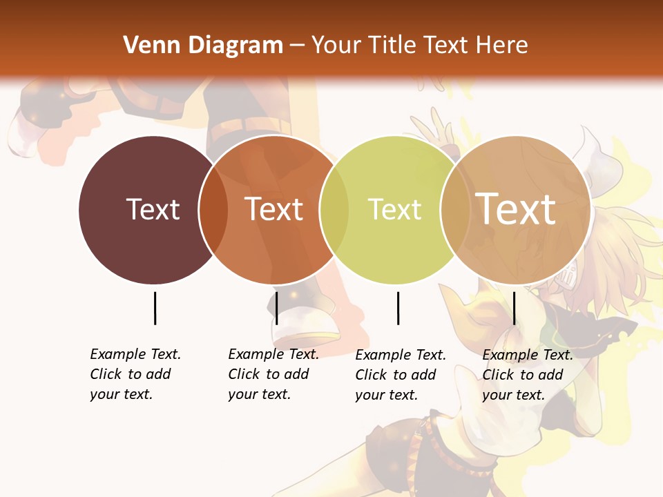 A Group Of Anime Characters With A Brown Background PowerPoint Template