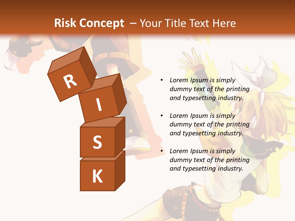 A Group Of Anime Characters With A Brown Background PowerPoint Template