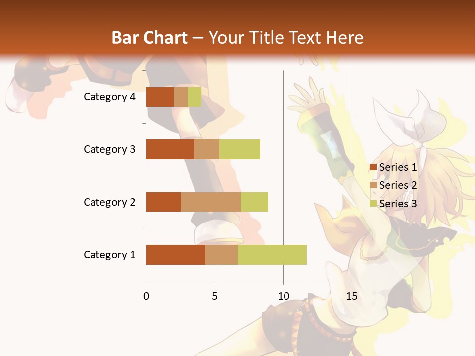 A Group Of Anime Characters With A Brown Background PowerPoint Template