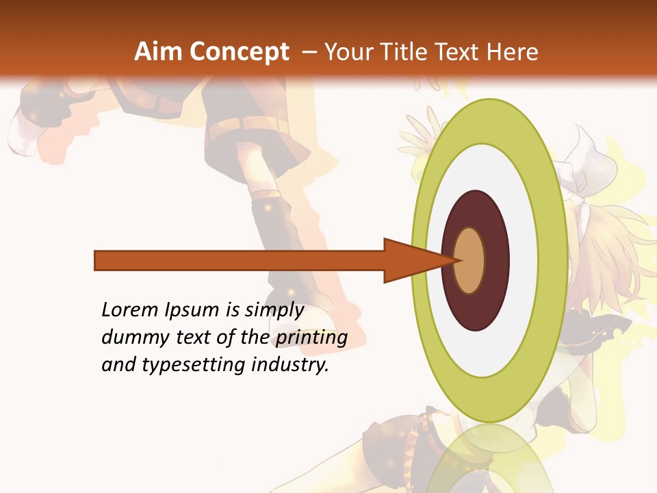 A Group Of Anime Characters With A Brown Background PowerPoint Template