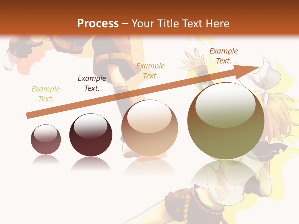 A Group Of Anime Characters With A Brown Background PowerPoint Template