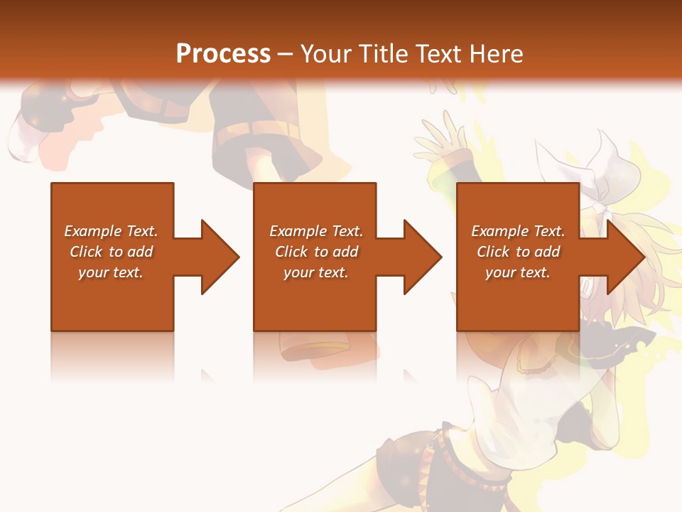 A Group Of Anime Characters With A Brown Background PowerPoint Template